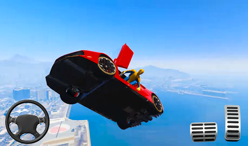 Download Superhero Car Stunts - Racing Car Games screenshots 1
