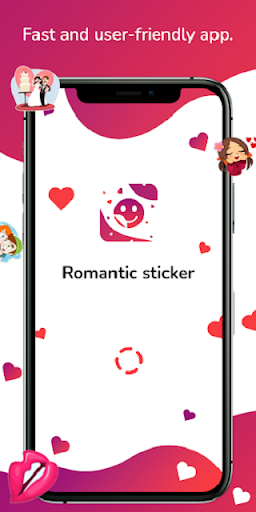 Android application Romantic Couple WA Stickers screenshort