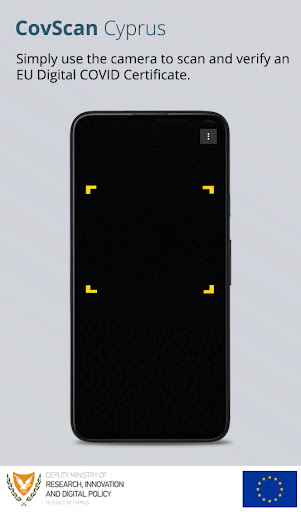 Android application CovScan Cyprus screenshort