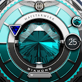 Turquoise Diamond Watch Face icon