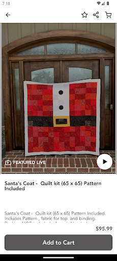 Screenshot of Pretty Little Quilt Shop