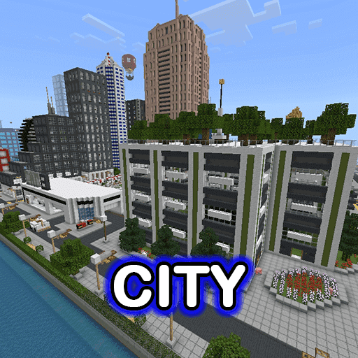 city mod for minecraft pe logo