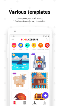 Pixel ColorFil:Color by Numberのおすすめ画像2