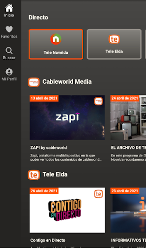 Android application CableworldMedia TV screenshort