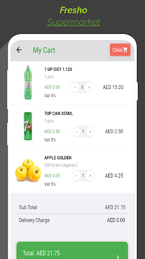 Fresho Supermarket Screen 3