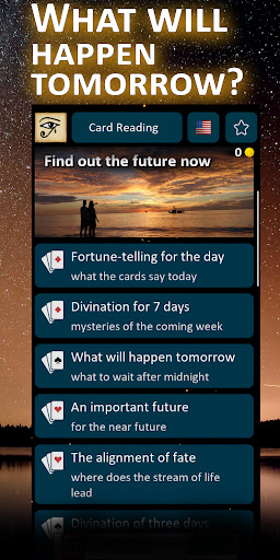 Android application Divination: Cards Reading screenshort