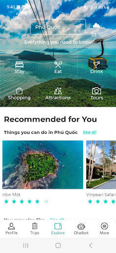 Android application Visit Kien Giang screenshort