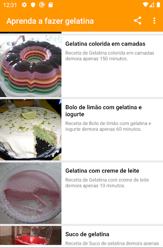 Receitas com gelatina