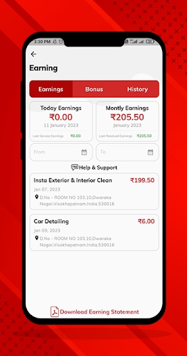 Kallas Service Provider Screen 2