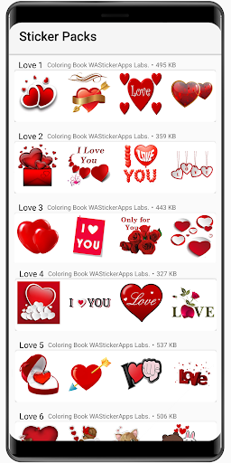 WASticker - Romantic stickers Screen 3