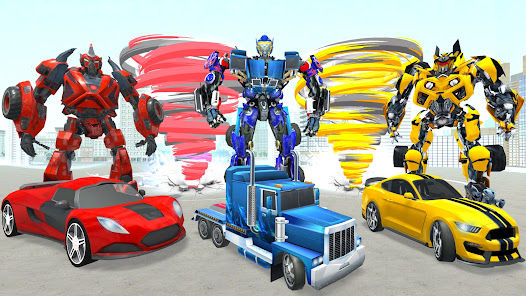Screenshot 5 Robot Tornado Transform Game android