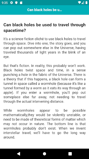 Introductory Black hole Screen 3