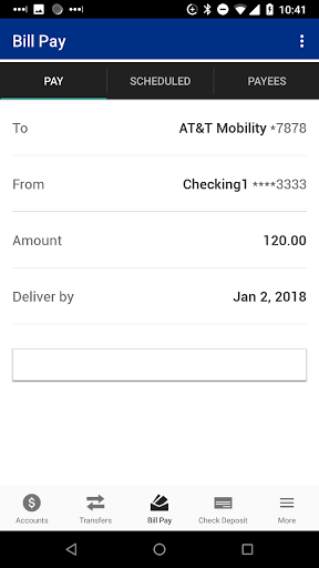 Allegiance Credit Union Mobile Screen 3