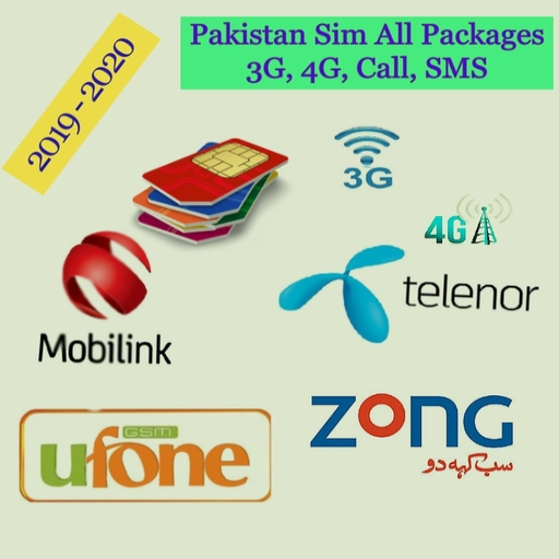 Click packages. SIM package. Пакистан Телеком.