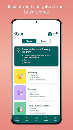 Screenshot of Neuriva Brain Gym