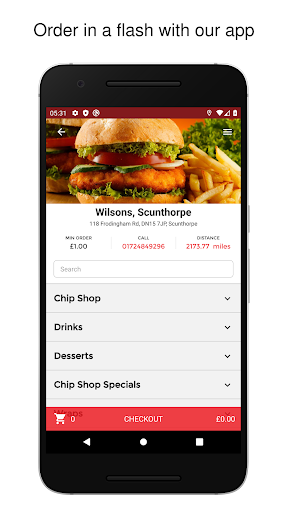 Android application Wilsons, Scunthorpe screenshort