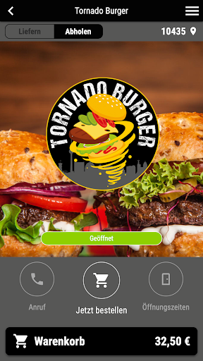 Android application Tornado Burger screenshort