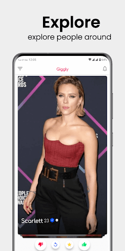 Android application giggly - Meet People screenshort