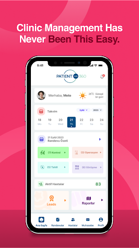 Android application Patient Hub 360 - Clinic screenshort