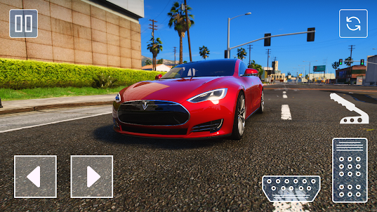 Electric Tesla S: Driving Game