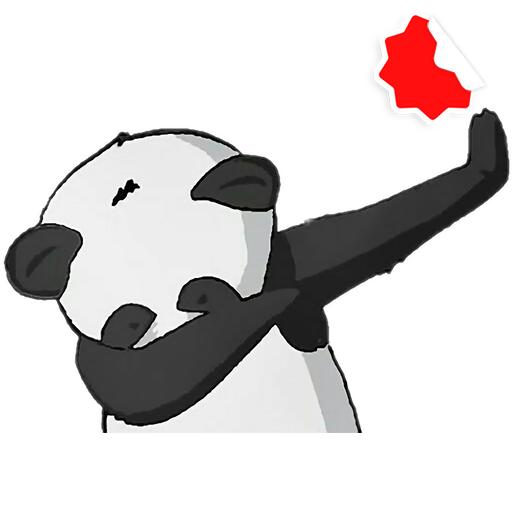Funny Panda Stickers WASticker logo
