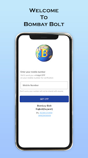 Android application BOMBAY BOLT screenshort