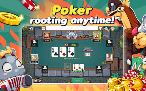 Dummy & Toon Poker OnlineGame Screenshot