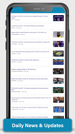 T20 Worldcup Fixtures & Result Screen 2
