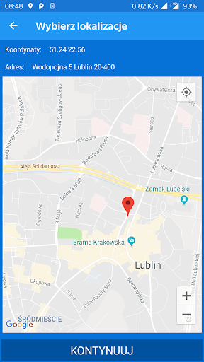 Android application Policja Lubelska screenshort