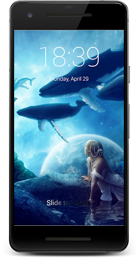 Fantasy Whales HD Lock Screen