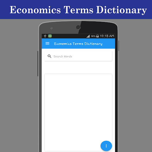 Android application Economics Terms Dictionary screenshort