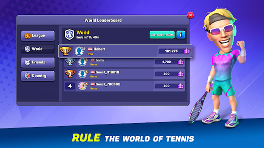 Mini Tennis v1.6.2 MOD APK (Unlimited Money/Always Out Ball) Gallery 3