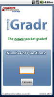 screenshot of iGradr Teacher Pocket Grader