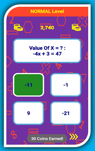 Play Win Earn Virtual Coins. Solve Maths Game. Fun