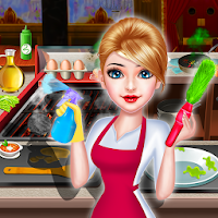Restaurant Cleaning,Cooking and Shopping Game