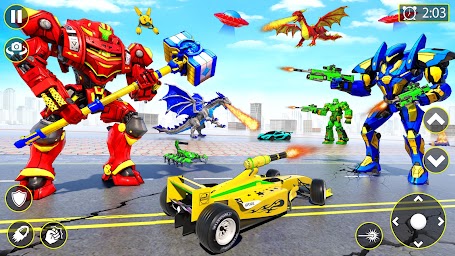 Monster Truck Robot Car Games