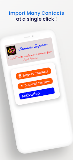 Android application Excel2 Contacts Importer screenshort
