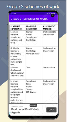 Grade 2 All Schemes of work. Screen 3