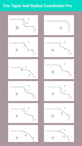 Android application Cnc Taper & Radius Pro screenshort