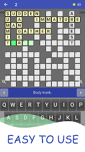 English Crossword puzzle Screenshot 1