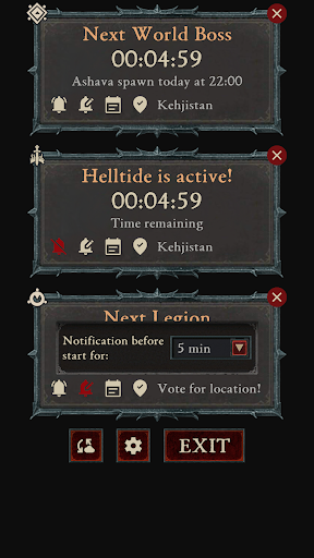D4 Events Time Tracker Screen 3