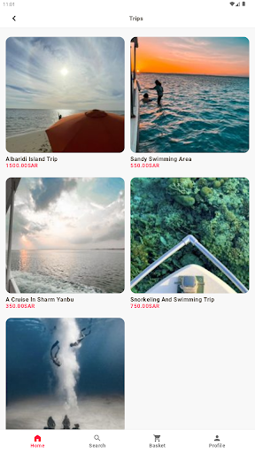 Android application Yanbubeach شاطئ ينبع screenshort