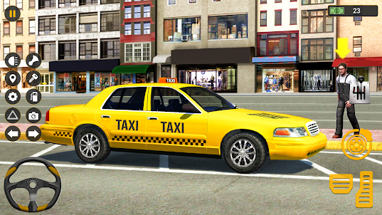 Mô phỏng taxi Hoa Lái xe taxi