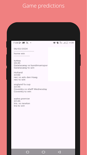Android application Football predictions Predictz screenshort