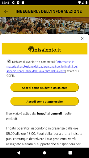 UniSalento Orienta Screen 3