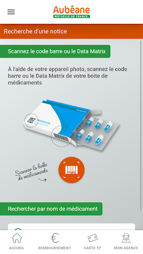 Android application AUBEANE Mutuelle screenshort