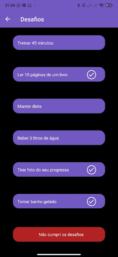75 Days Challenge Screen 3
