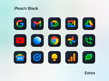 iPeach Black - Icon Pack Screenshot