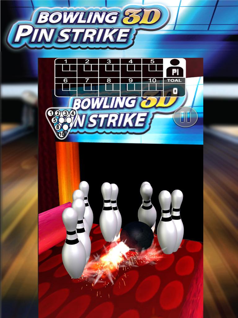 Android application Bowl Pin Strike Deluxe 3D screenshort