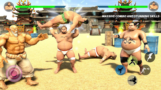 Captura de Pantalla 1 Sumo Fight 2020 Wrestling 3D android